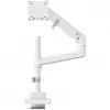 Laikiklis monitoriui DIGITUS Single, spaustuvinis, 57 col. maks., 27 kg talpa, VESA 75x75–100x100, baltas