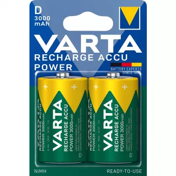Varta akumuliatorius VARTA RPA Ni-MH D (Mono) 3000mAh 1,2V / 2 vnt. lizdinėje pakuotėje (56720 101 402)