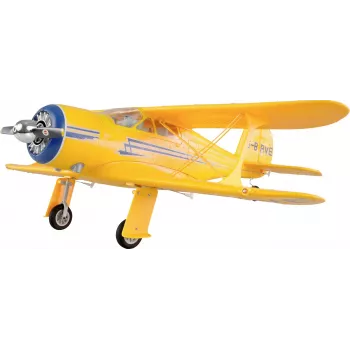 Lėktuvas RC Amewi AMXFlight Beech D17s 3D/6G RTF geltonas, paruoštas skrydžiui