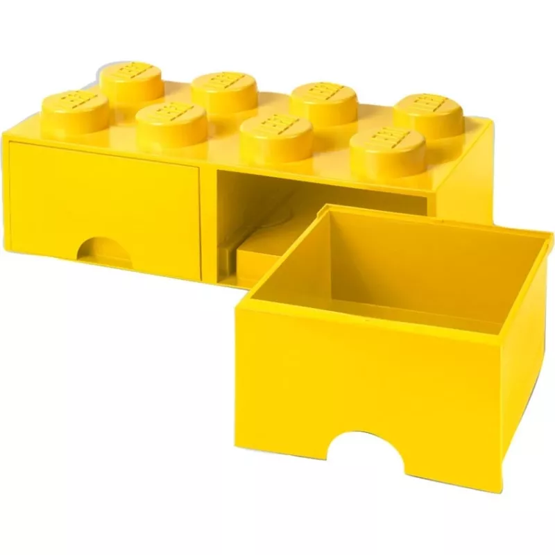 LEGO Drawer Brick 8 — geltona (40061732) stalčius kaladėlėms ir smulkioms detalėms