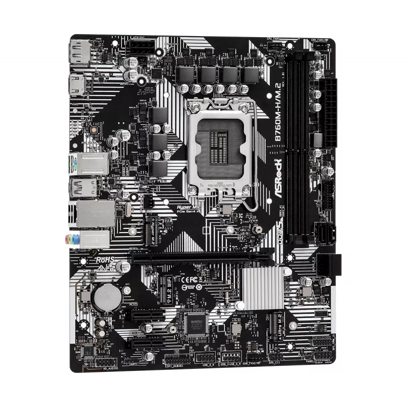 ASRock B760M-HDV/M.2 pagrindinė plokštė Micro-ATX su DDR5