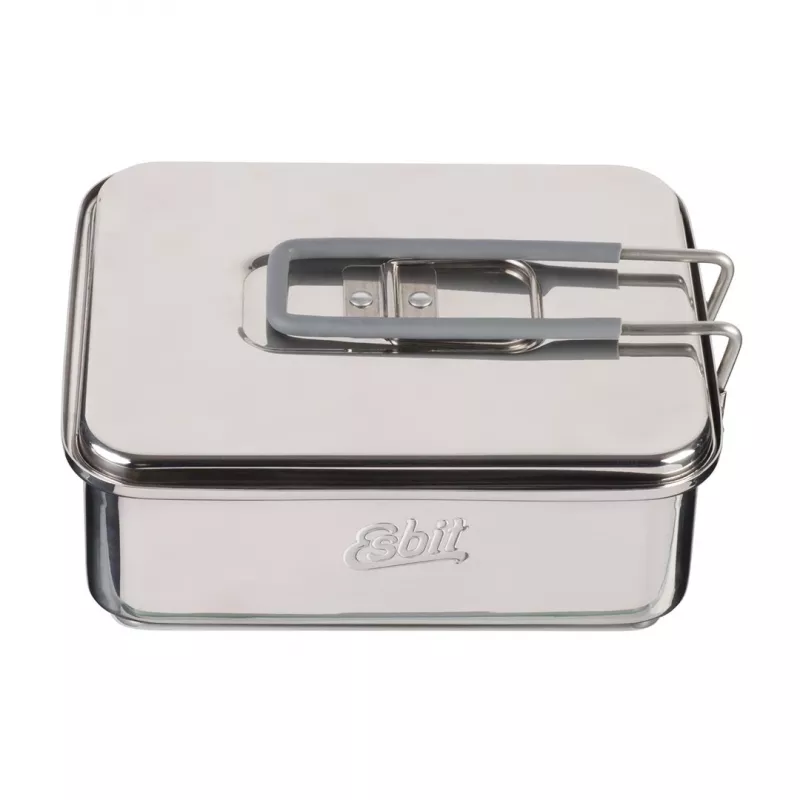 ESBIT CS1100ST – Virimo rinkinys kepimui lauke, aliuminis ir nerūdijantis plienas, 1,1 L, 659 g, Juoda/Sidabrinė