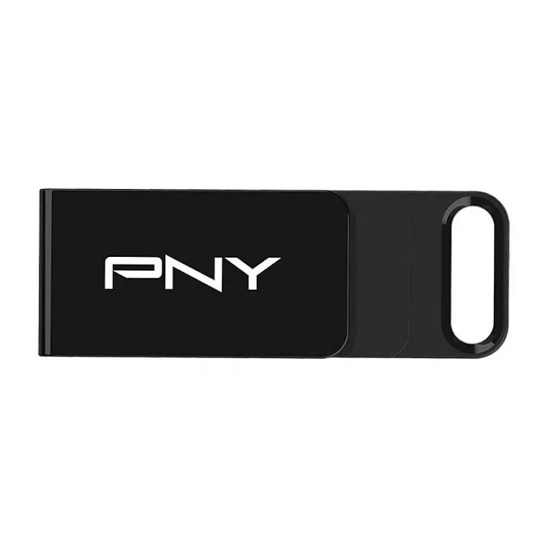 PNY Elite, 64 GB, USB Type-C, 3.2 Gen 1 (3.1 Gen 1), 120 MB/s, Juoda