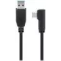 Goobay USB-C™ į USB A 3.0 laidas 90°, juodas, 1 m - USB 3.0 kištukas (A tipas) > USB-C™ kištukas (66501)