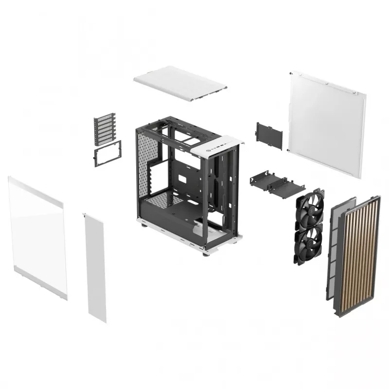 Fractal Design North Midi Tower Baltas kompiuterio korpusas
