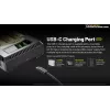 Nitecore Ci4 įkroviklis – universalus USB įkroviklis Li‑Ion, NiCd, NiMH baterijoms, 5/9/12V, 3A, plastikinis