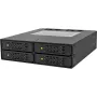 ICY DOCK ToughArmor MB994SP-4S – 4 vietų SAS/SATA 2,5 colio vidinis kietųjų diskų narvelis, be dėklų, aliuminis, juodas, SAS/SATA 6 Gbit/s, 40 mm ventiliatorius