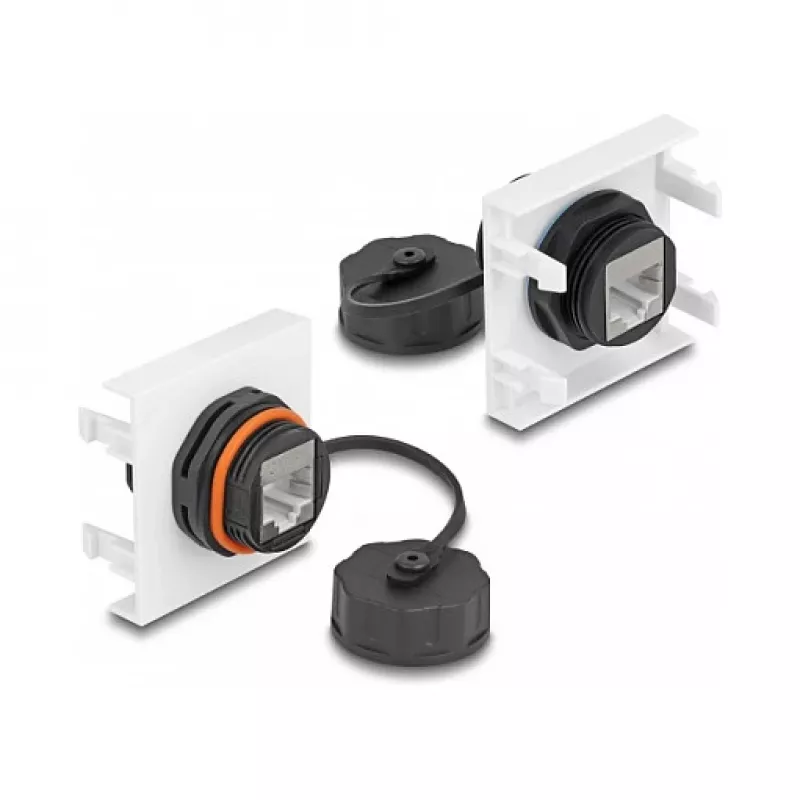 DeLOCK Easy 45 modulis RJ45 Cat.6A 45x45mm 1000 Mbit/s juodas