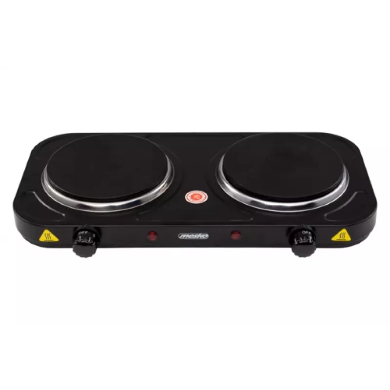 Mesko Home MS 6509 juoda kaitlentė su sandaria plokšte, 2 zonos