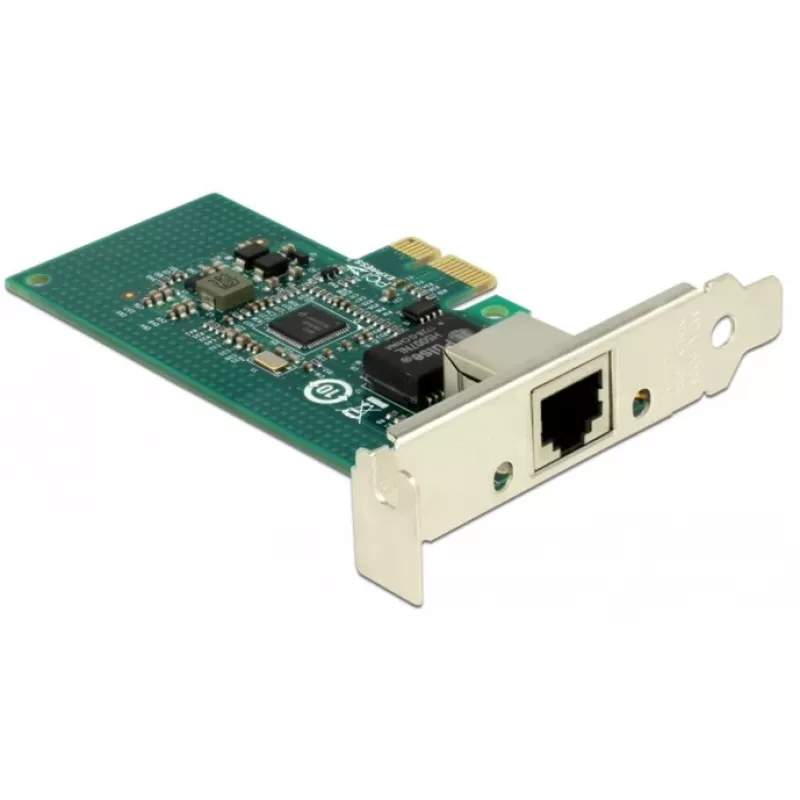 DeLock PCI Express kortelė > 1 x Gigabit LAN - tinklo adapteris - PCIe 2.1 Low-Profile - Gigabit Ethernet