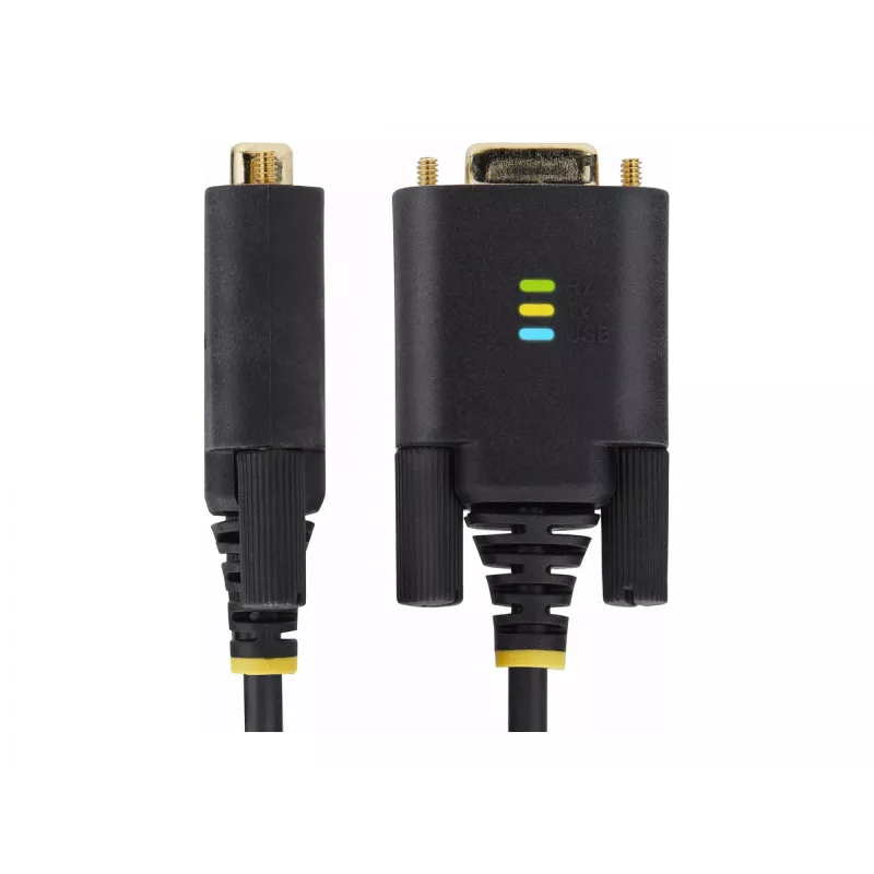 StarTech.com 13ft (4m) 2 prievadų USB į RS232 adapterio kabelis, keičiami DB9 varžtai/veržlės, COM išlaikymas, USB-A į DB9 RS232, FTDI, 4 lygio ESD apsauga, Windows/macOS/ChromeOS/Linux – tvirta TPE konstrukcija