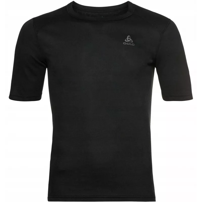 Vyrų marškinėliai Odlo BL TOP crew neck s/s ACTIVE WARM ECO, dydis M, juodi