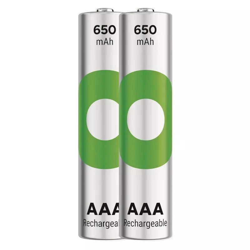 Baterijos R03/AAA NI-MH 650mAh lizdinė pakuotė 2 vnt.