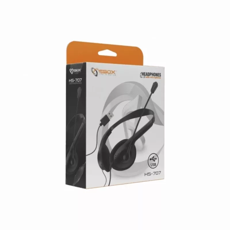 Ausinės Sbox HS-707 Black