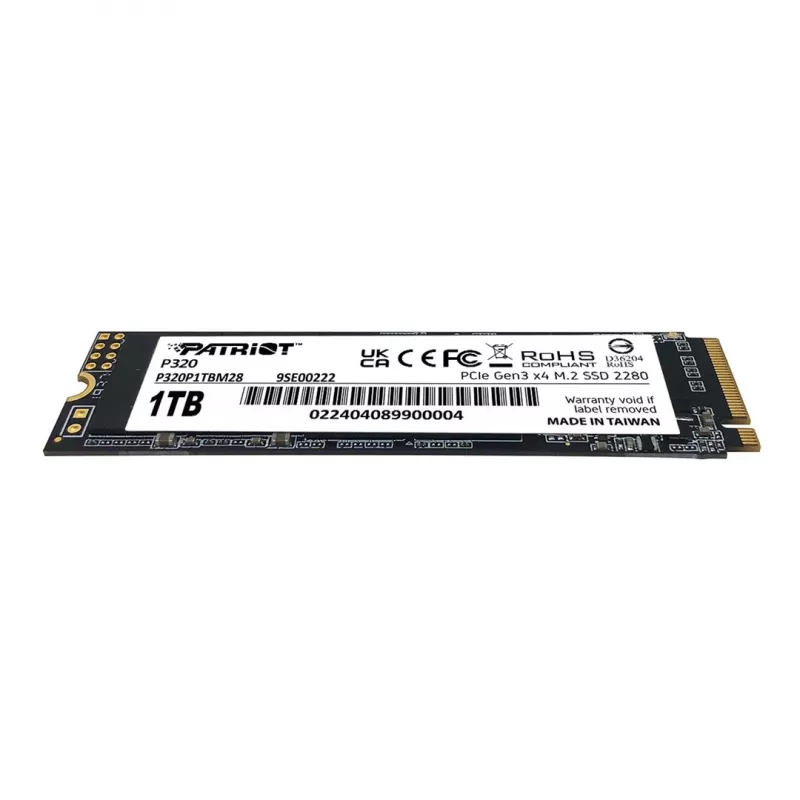 SSD Patriot Viper P320 M.2 PCIe Gen3x4 512GB 3000MB/s
