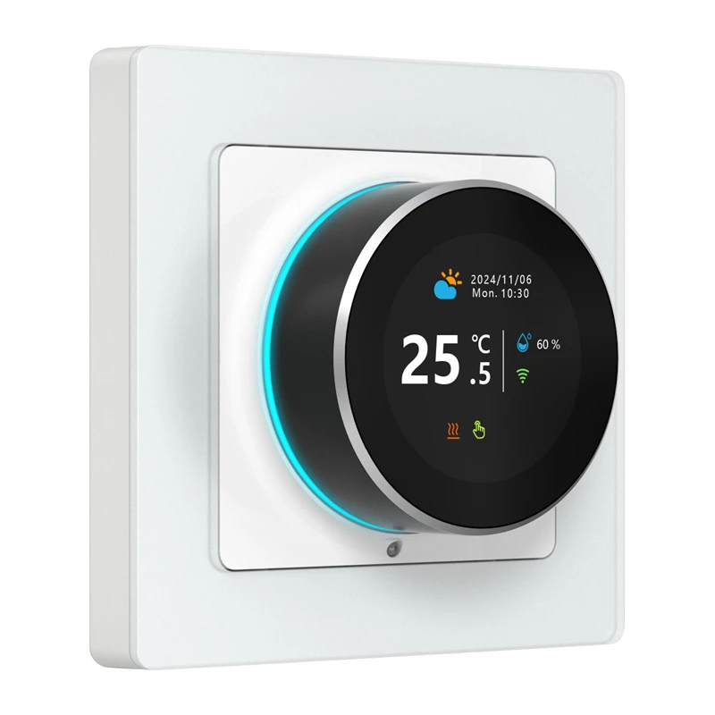 Išmanusis termostatas Avatto WT20R-EH-16A-W-WiFi – valdymas per Wi‑Fi, 16A relė, baltas