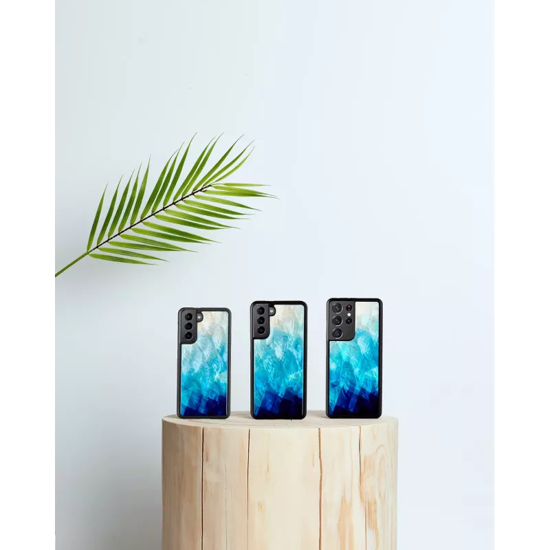 Apsauginis dėklas iKins Samsung Galaxy S21 Blue Lake Black