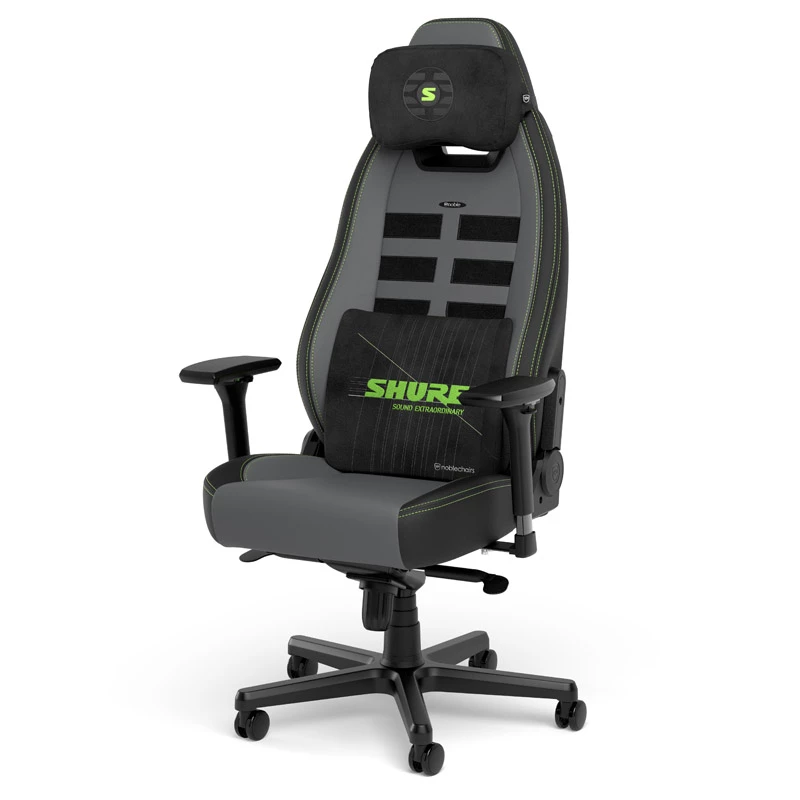 Atminties putų pagalvėlių rinkinys noblechairs Shure Edition GAGC-343 – juosmens ir galvos atramos pagalvėlės