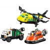 LEGO CITY 60505 Lėktuvas, aptarnavimo sunkvežimis ir sraigtasparnis