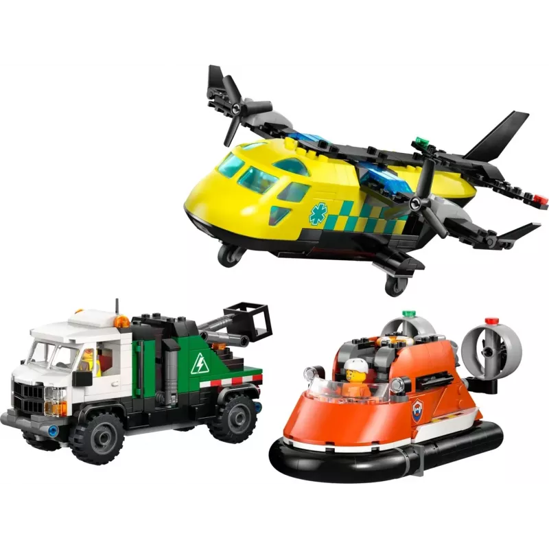 LEGO CITY 60505 Lėktuvas, aptarnavimo sunkvežimis ir sraigtasparnis