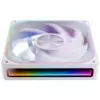 140 mm Jonsbo ZA-140W PWM ARGB korpuso ventiliatorius baltas, Infinity Mirror