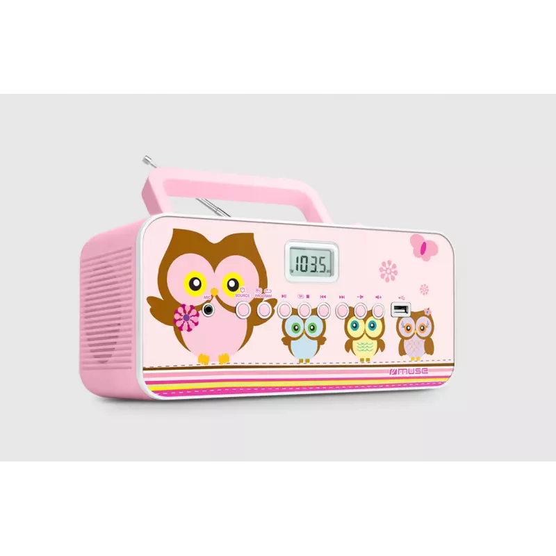 Nešiojama stereo sistema Muse M-29KP su CD, MP3 ir radiju