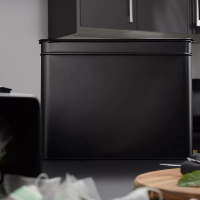Dėžė duonai Salter Kuro BW124581EU7 plieninė – talpykla duonai ir kepiniams laikyti