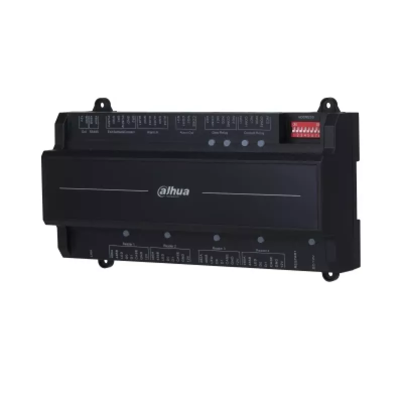 Durų valdiklis DAHUA ASC2202B-D — 2 durų, 12 V, 1,4 A, RS-485, 210×50×106 mm