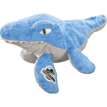Jurassic World, Mosasaurus, Minkštas Žaislas Mėlynai Pilkas, 29 cm
