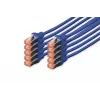 DIGITUS CAT6 S/FTP tinklo kabelis, 0,25 m, mėlynas, 10 vnt. rinkinys