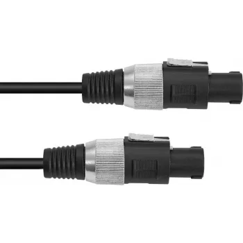 Garsiakalbio kabelis Omnitronic 3022110M, 2x1,5 mm², 5 m, juodas