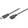 USB A į Micro-USB B laidas GOOBAY 95026 — 1,8 m, vyriškas-į-vyrišką, juodas