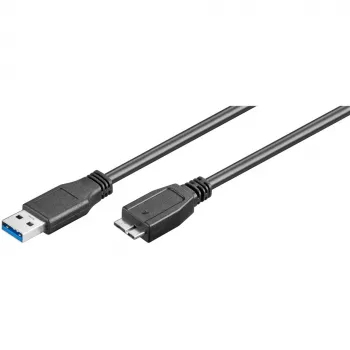 USB A į Micro-USB B laidas GOOBAY 95026 — 1,8 m, vyriškas-į-vyrišką, juodas
