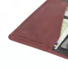 Krusell Sunne 4 Card FolioWallet dėklas iPhone XS Max – raudona natūrali oda
