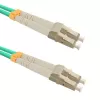 Qoltec šviesolaidinis jungiamasis laidas - LC/UPC Multimode (M) į LC/UPC Multimode (M) - 1 m - OM3 - 50/125 µm - Duplex - halogeninis