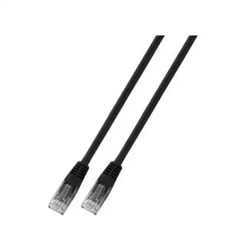 EFB-Elektronik RJ45 jungiamasis kabelis Cat.6 U/UTP PVC CCA juodas 5m (K8100SW.5)