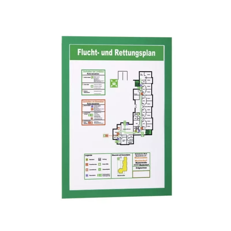 DURAFRAME A4 Green Durable 4872-05 – magnetinis rėmelis dokumentams