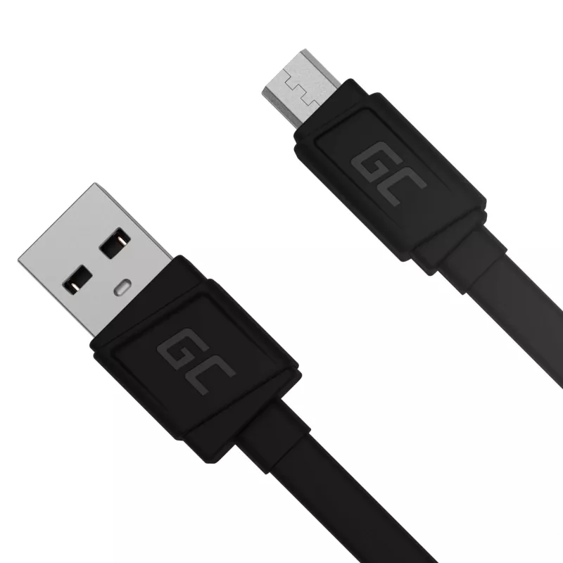 Matinis plokščias laidas USB-A į Micro-USB