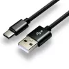 everActive laidas USB-C 1m - juodas, pintas, greitas įkrovimas, 3A - CBB-1CB