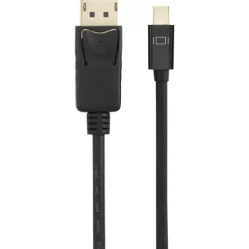Renkforce Mini-DisplayPort / DisplayPort jungiamasis laidas 2,00 m, auksuoti kištukai, juodas [1x Mini-DisplayPort kištukas - 1x DisplayPort kištukas] (RF-4538176)