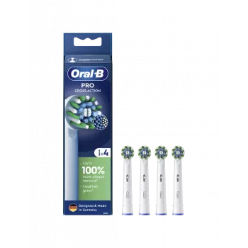 Pakeičiamieji šepetėlių antgaliai Oral-B Pro CrossAction, 4 vnt.