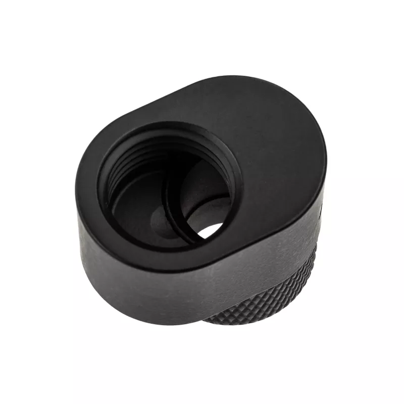 XSPC G1/4 Rotary 7mm Offset Fitting - matinis juodas