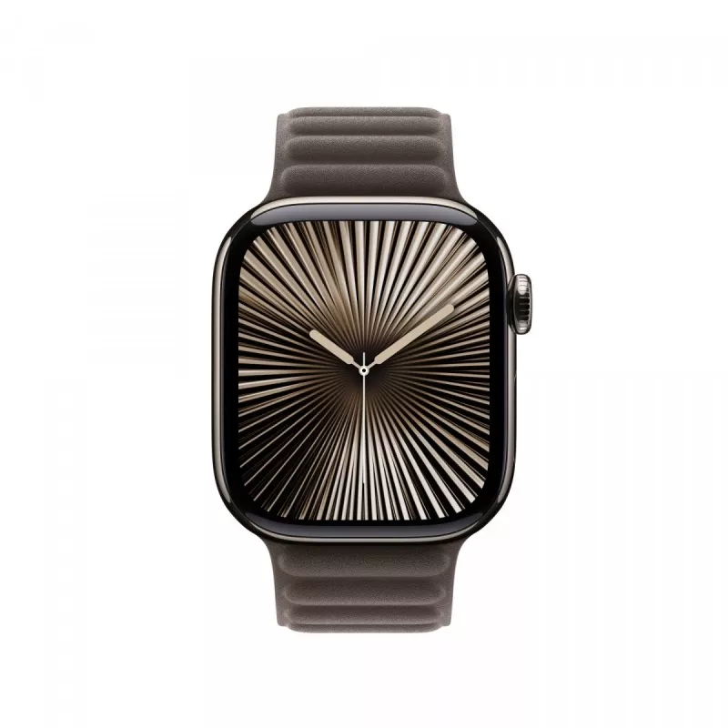 Apple 42mm Dark Taupe Magnetic Link M/L Smartwatch juosta – FineWoven magnetinė juoda