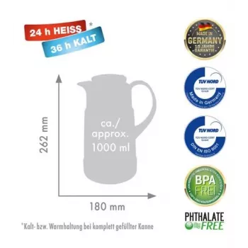 ROTPUNKT Termosas, 1,0 l, ristretto (juoda)