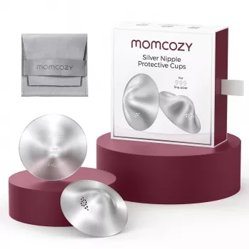 Momcozy 999 sidabrinis žindymo skydelis 55 mm 2 vnt. L