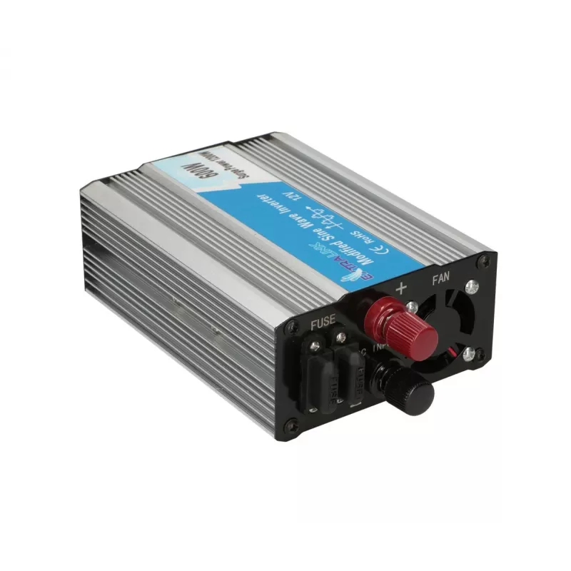 Extralink OPIM-600W įtampos keitiklis, automobilinis 12V, 600W modifikuotas sinusas