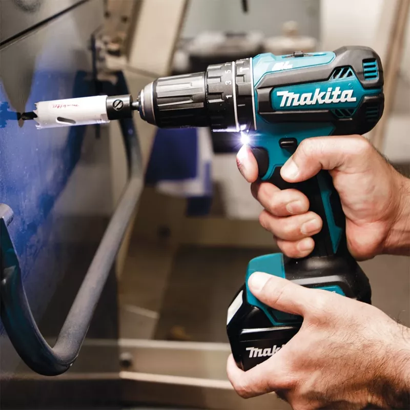 Gręžtuvas Makita DHP485Z, be rakto, 1,1 kg, juodas, mėlynas
