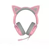 Ausinės žaidimams Razer Kraken Kitty V3 X – laidinės USB Type-A, uždengiančios ausis, 20–28 kHz, 1,3 m laidas, rožinės