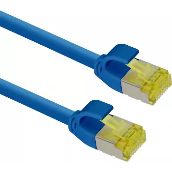 Tinklo kabelis Helos 333085 7,5m Cat6a S/FTP RJ-45 mėlyna/geltona