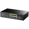 Cudy FS1010P tinklo jungiklis Fast Ethernet (10/100) su PoE, juodas